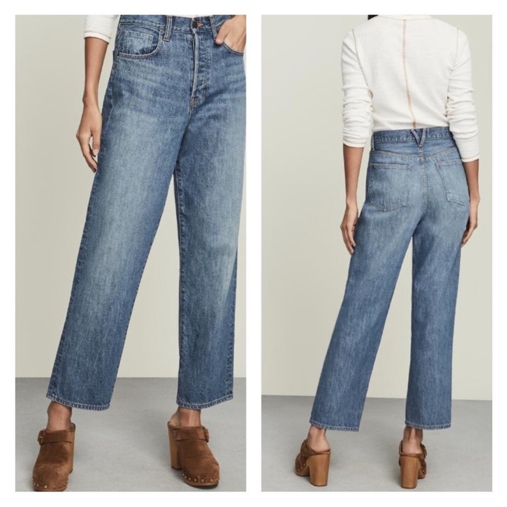 Veronica Beard “Blake” high rise, straight leg jeans, size 27